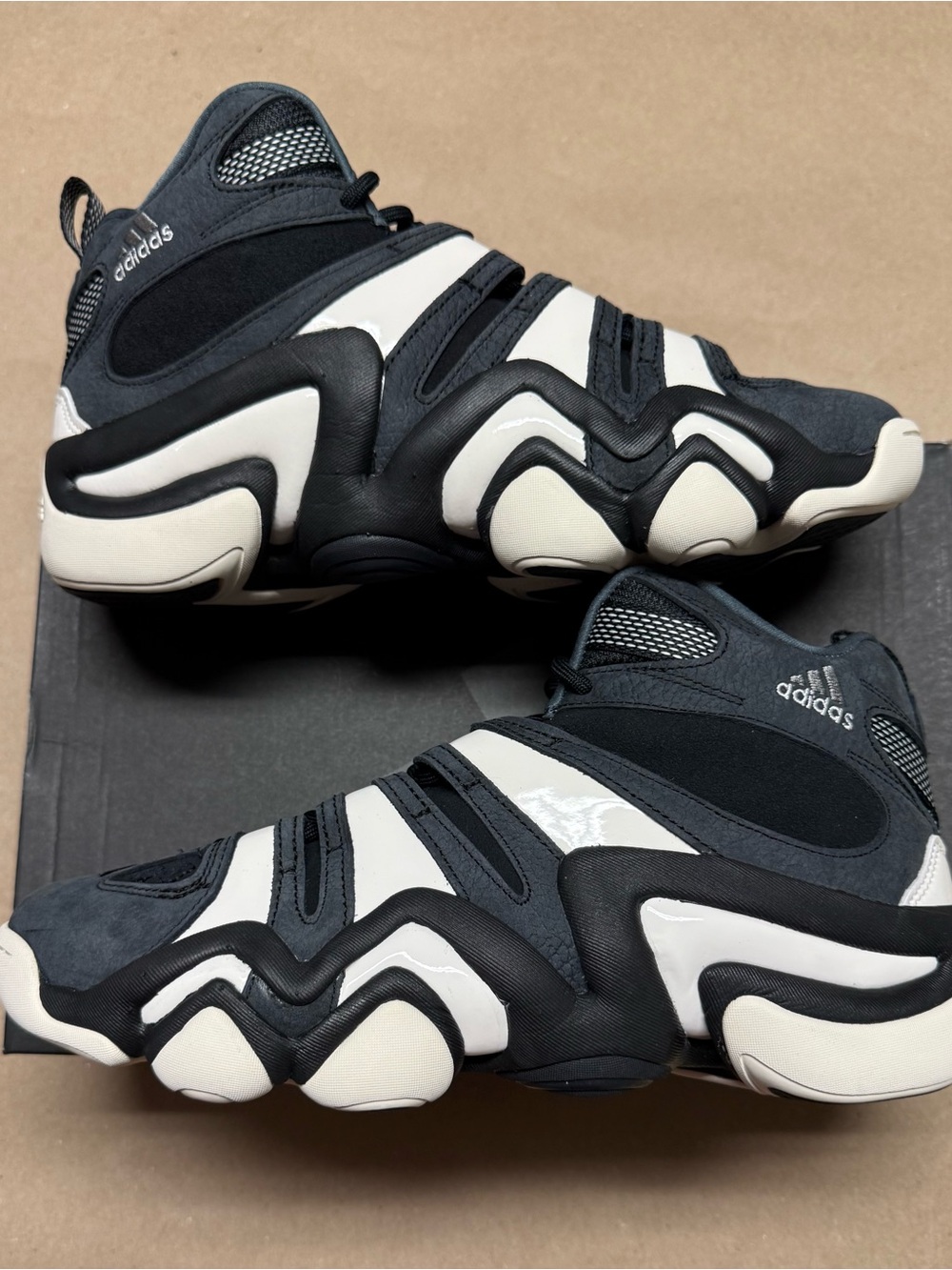 Adidas Crazy 8 Black White Kobe Mens size 8.5 9.5 Basketball Shoes Rare NEW!